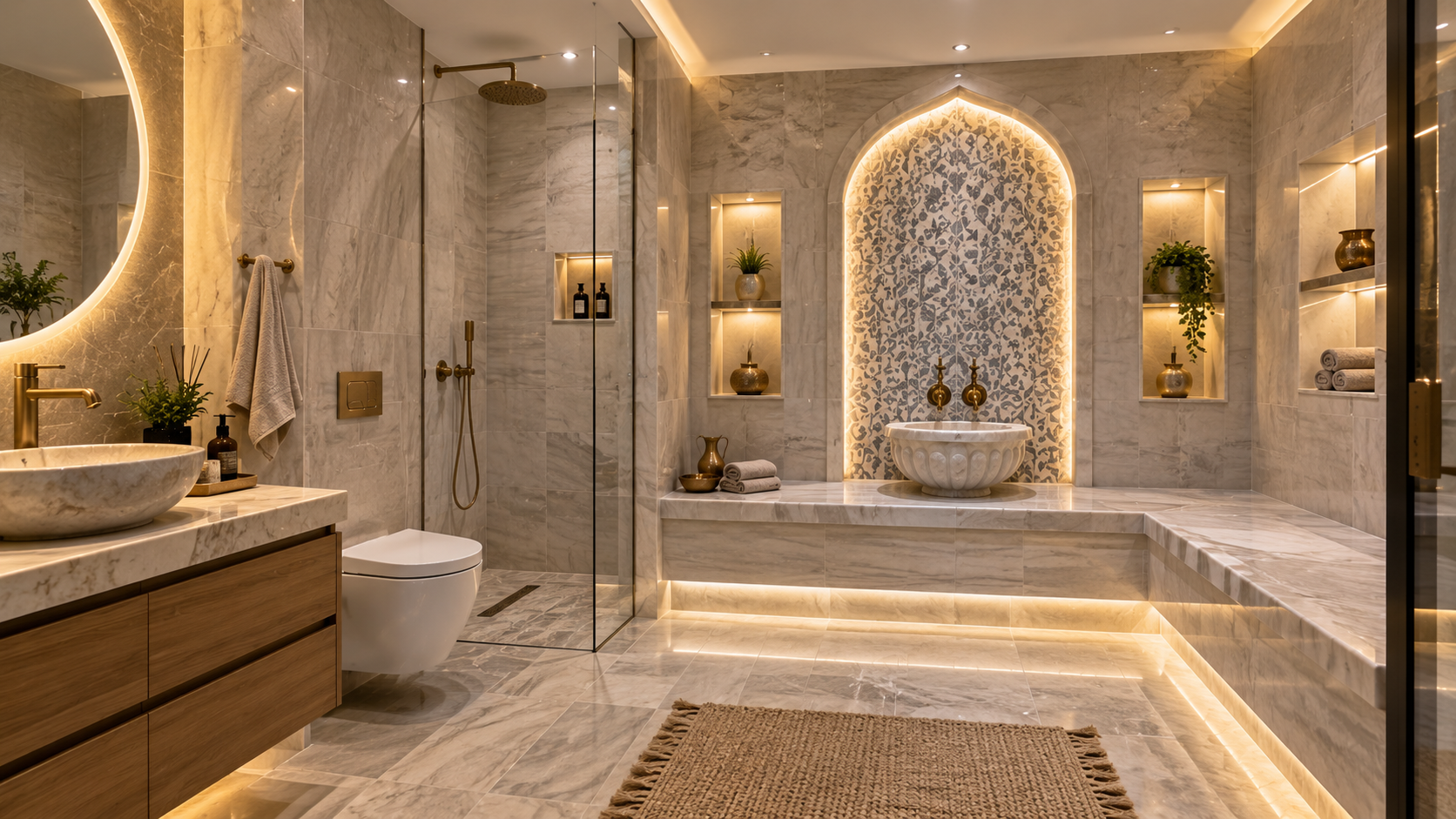 Fethiye Hamam Konseptli Banyo Tadilatı ve Yenileme Projesi